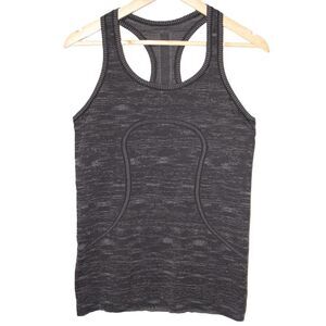 Womens Lululemon Swiftly Tech Tank Top Grey Heather Racerback Tank Top Size 10